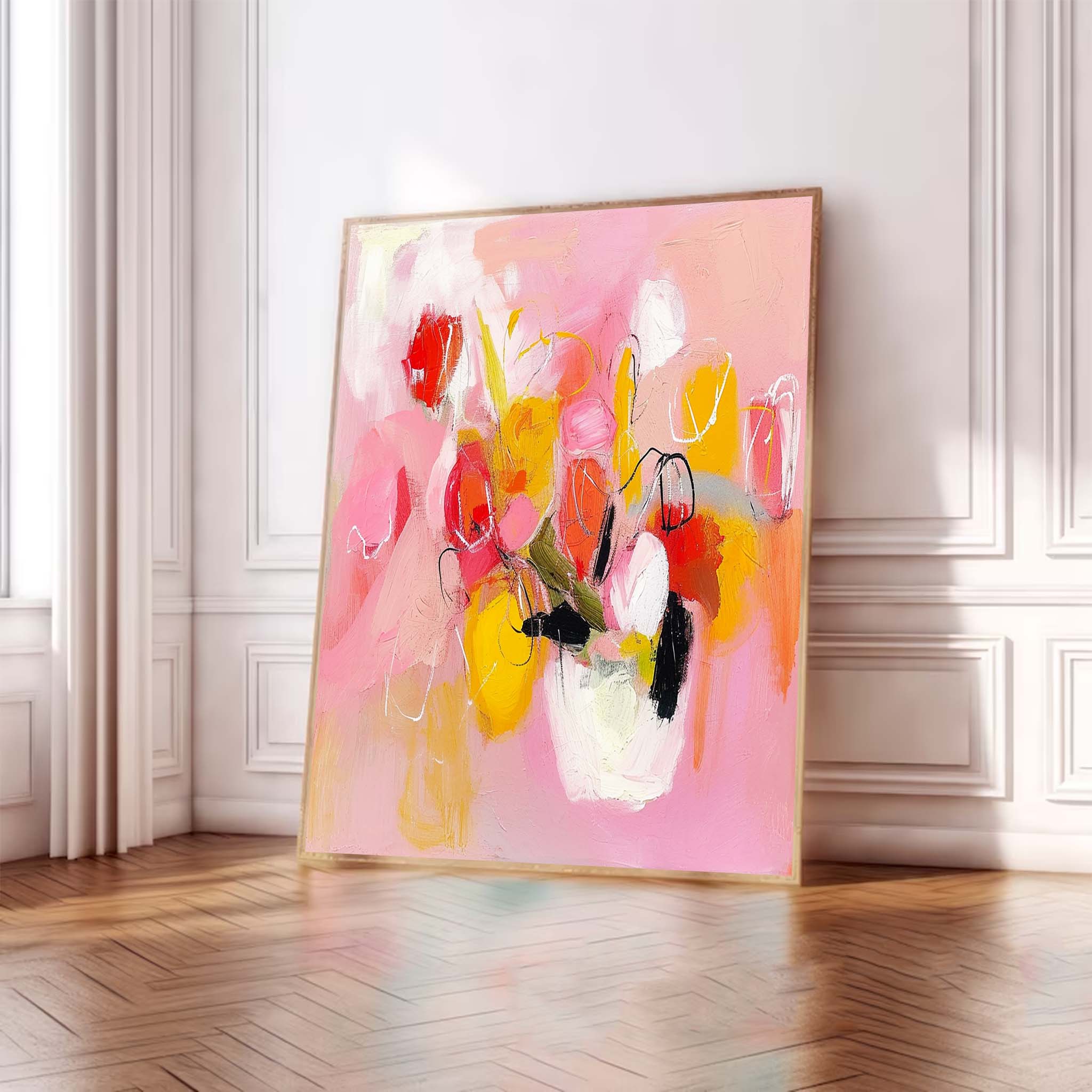 Abstract Canvas Art AB381 - Neutralighting