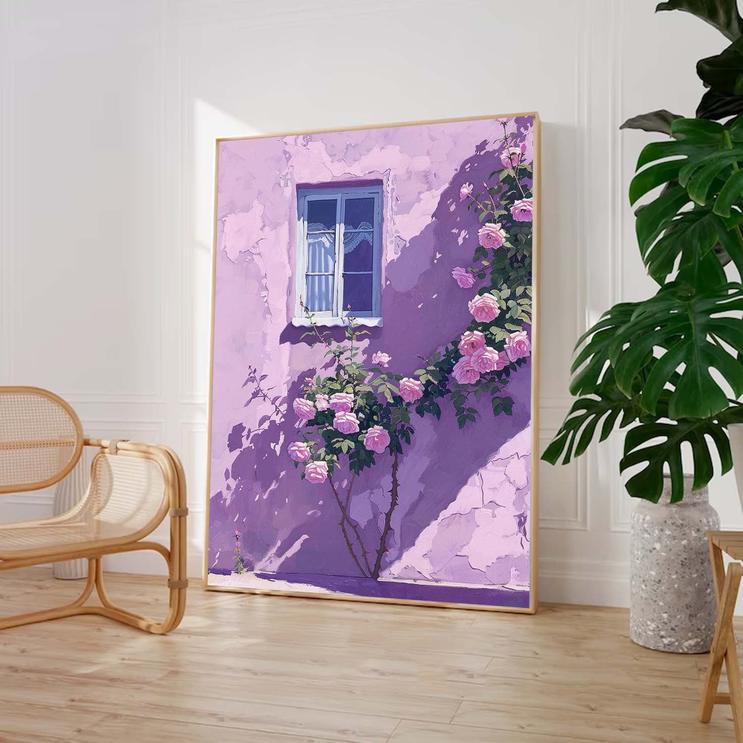 Wall Art Impasto Flower Bold Abstract Romantic