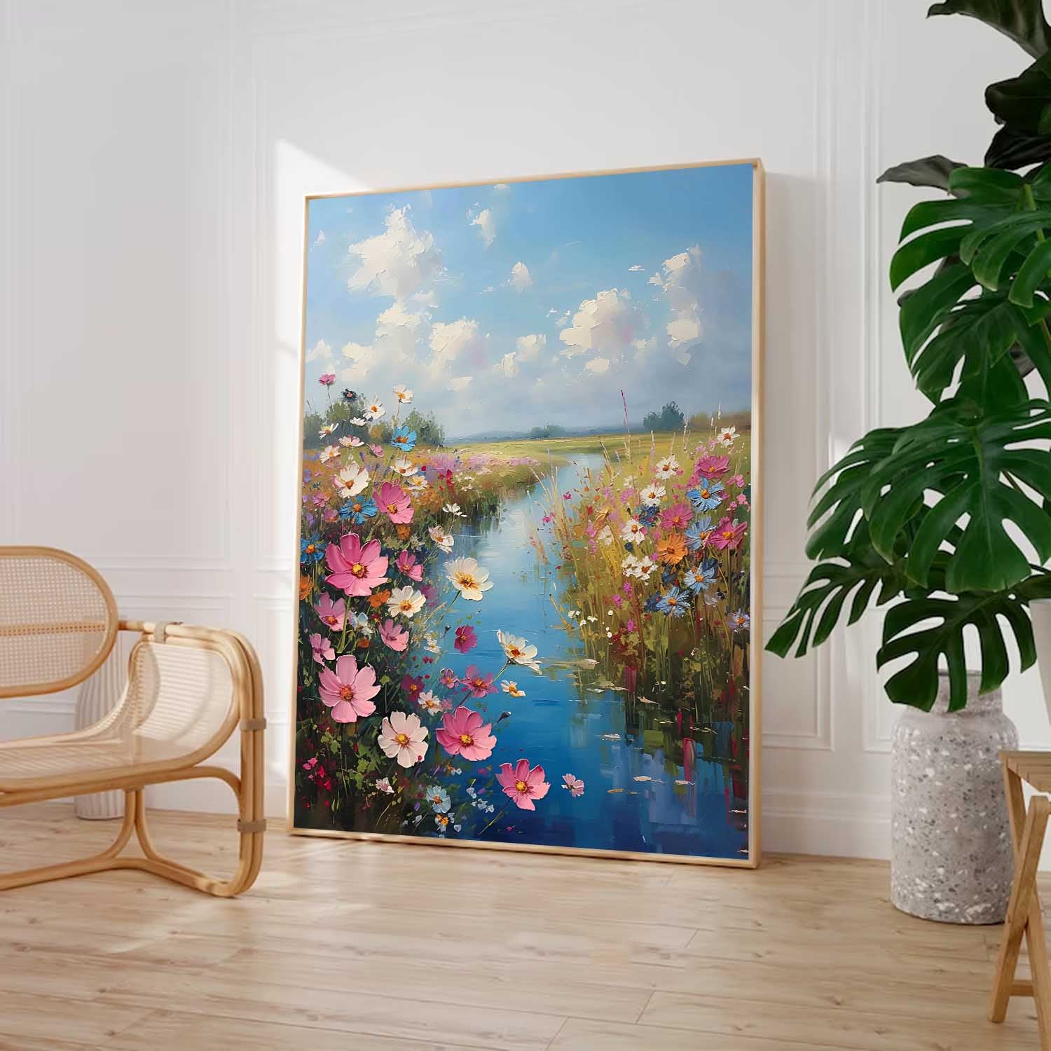 Wall Art Impasto Landscape Warm Rustic