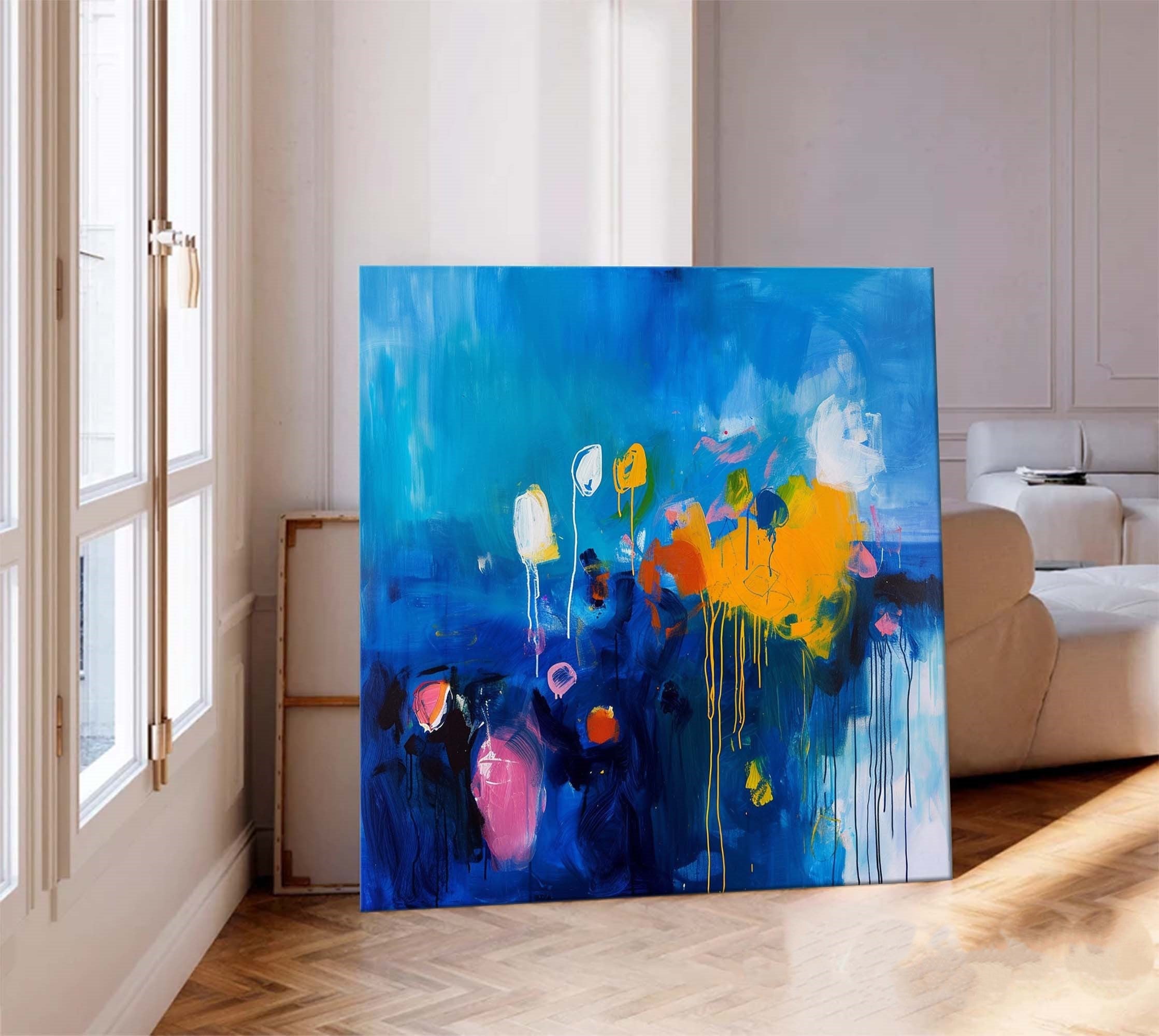 Wall Art Abstract Serene Calm Coastal Atmosphere