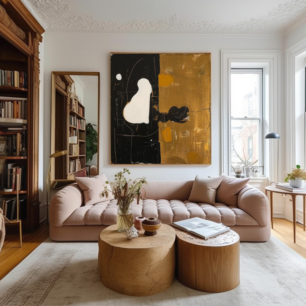 Wall Art Geometric Minimalist Neutral Abstract
