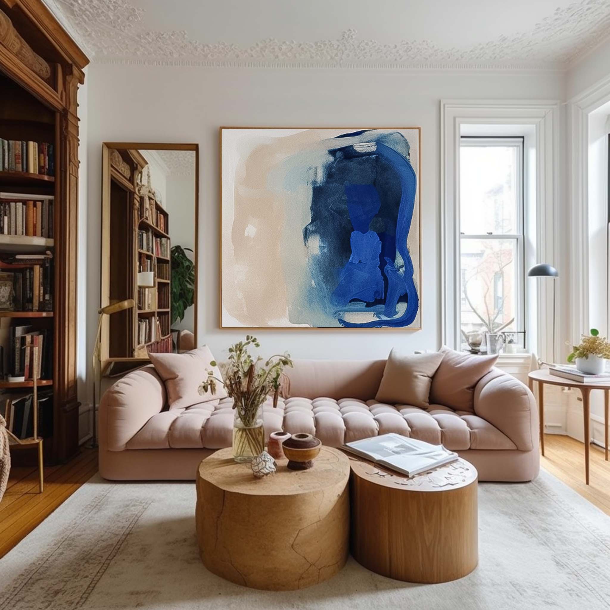 Wall Art Abstract Painterly Impasto Brushstroke Playful