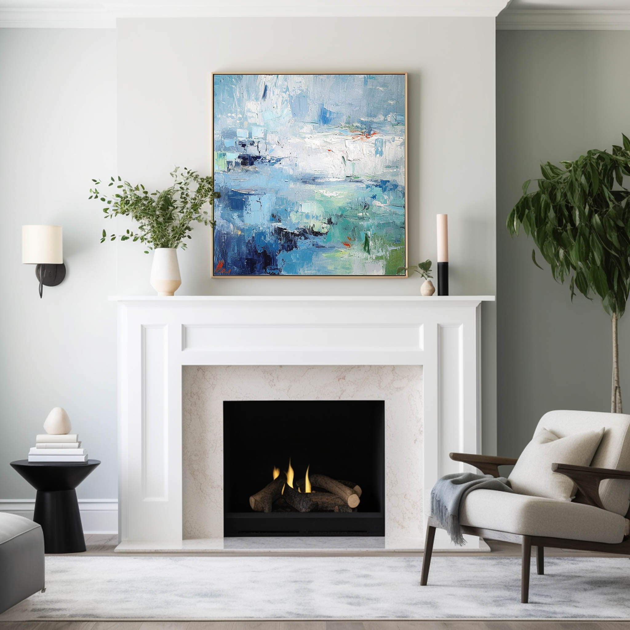 Wall Art Cool Fresh Abstract Seascape