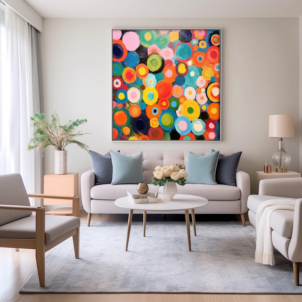 Wall Art Multicolor Abstract Playful Energetic