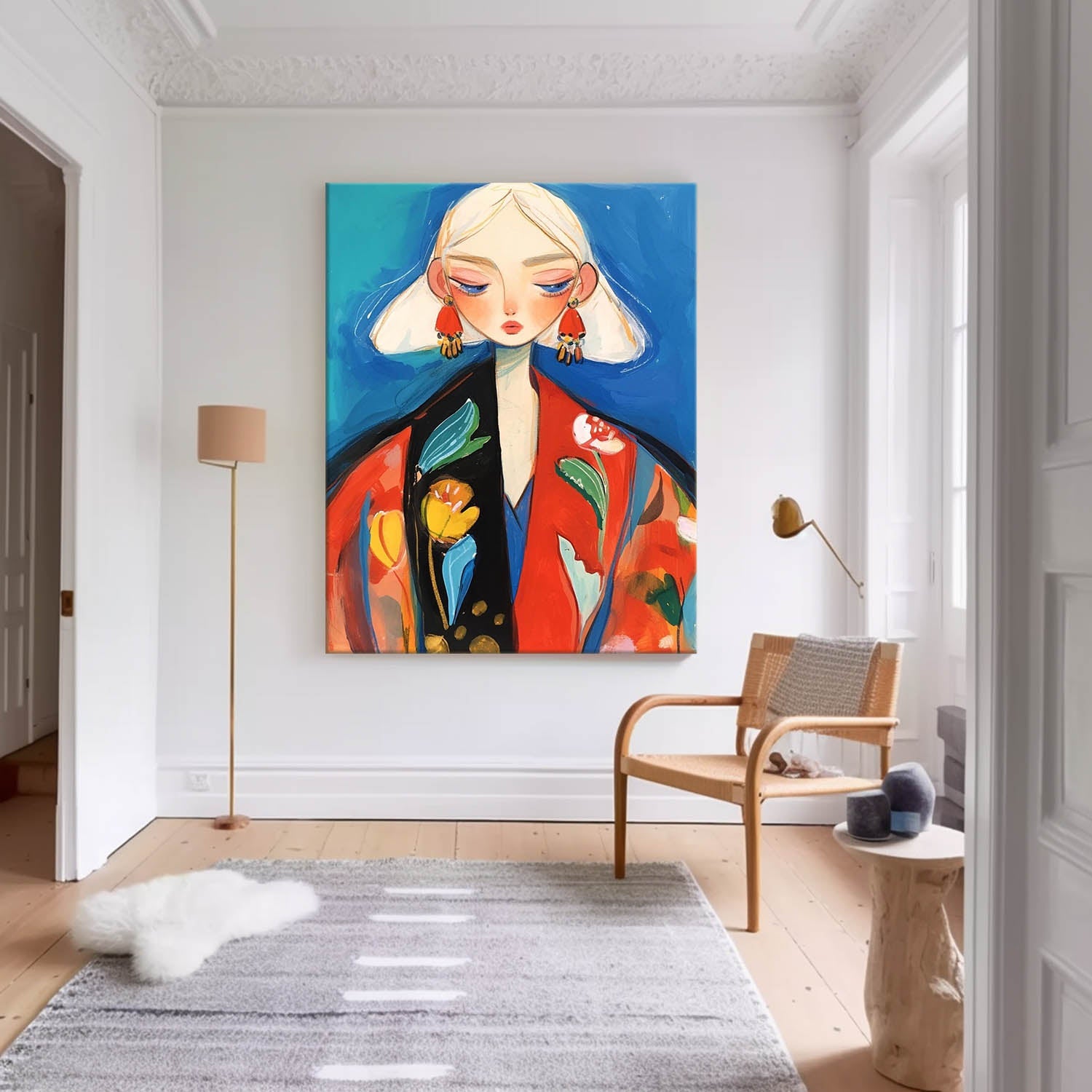 Wall Art Fashion People Painterly Modern Abstract