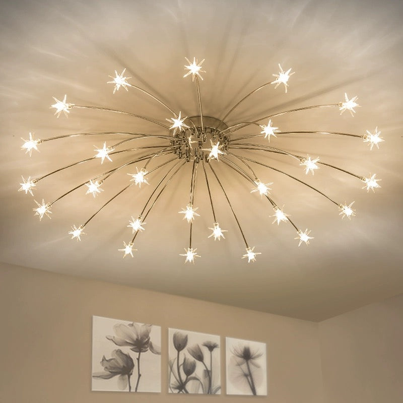 Arisha Art Deco Starry Flush Mount Ceiling Light - Neutralighting