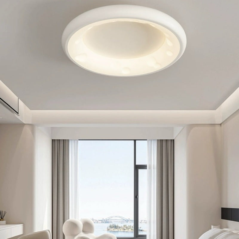Arisha Modern LED Flush Mount Ceiling Light Metal White Bedroom - Neutralighting