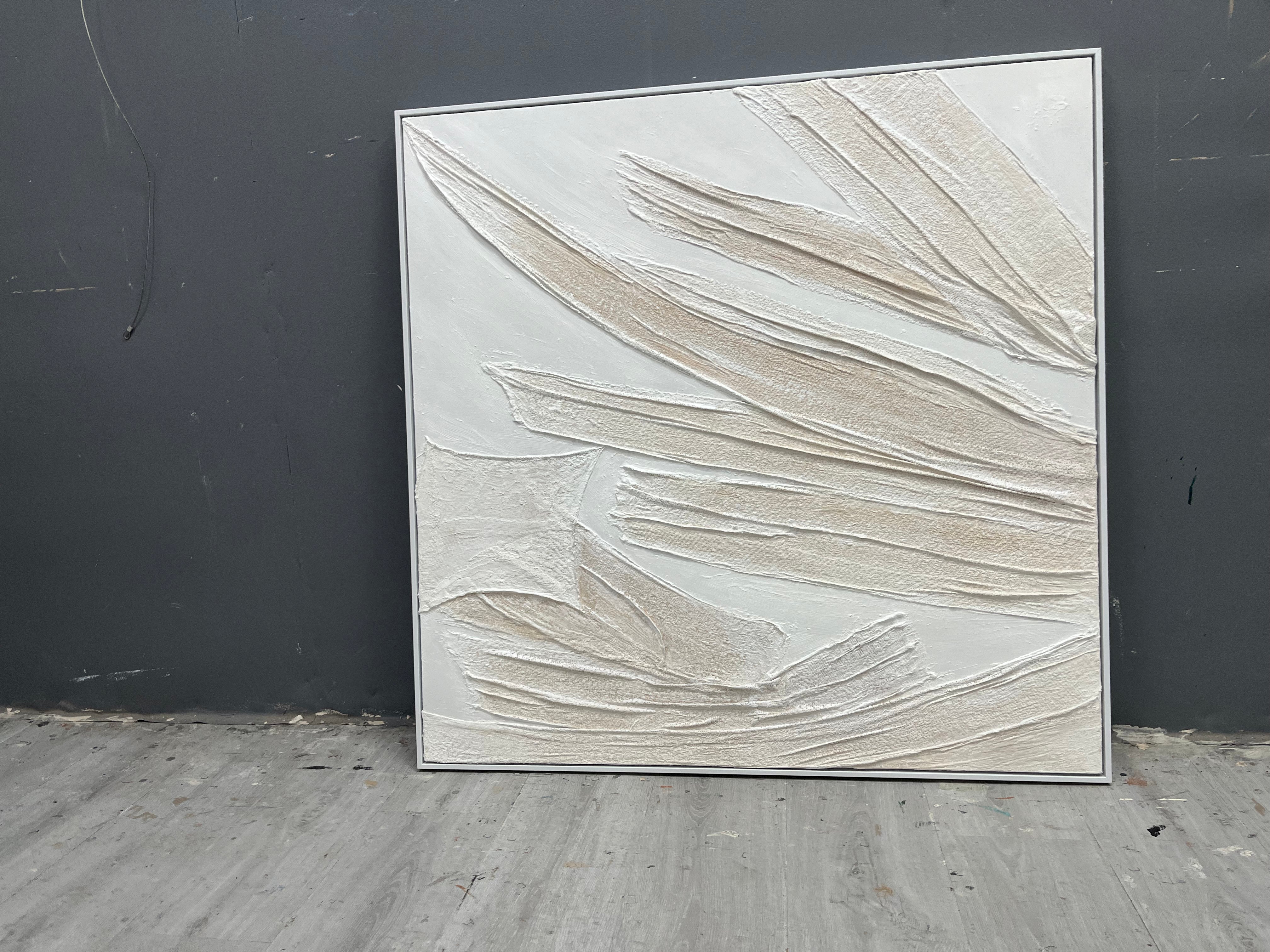 Wall Art Plaster Minimalist Organic Flow