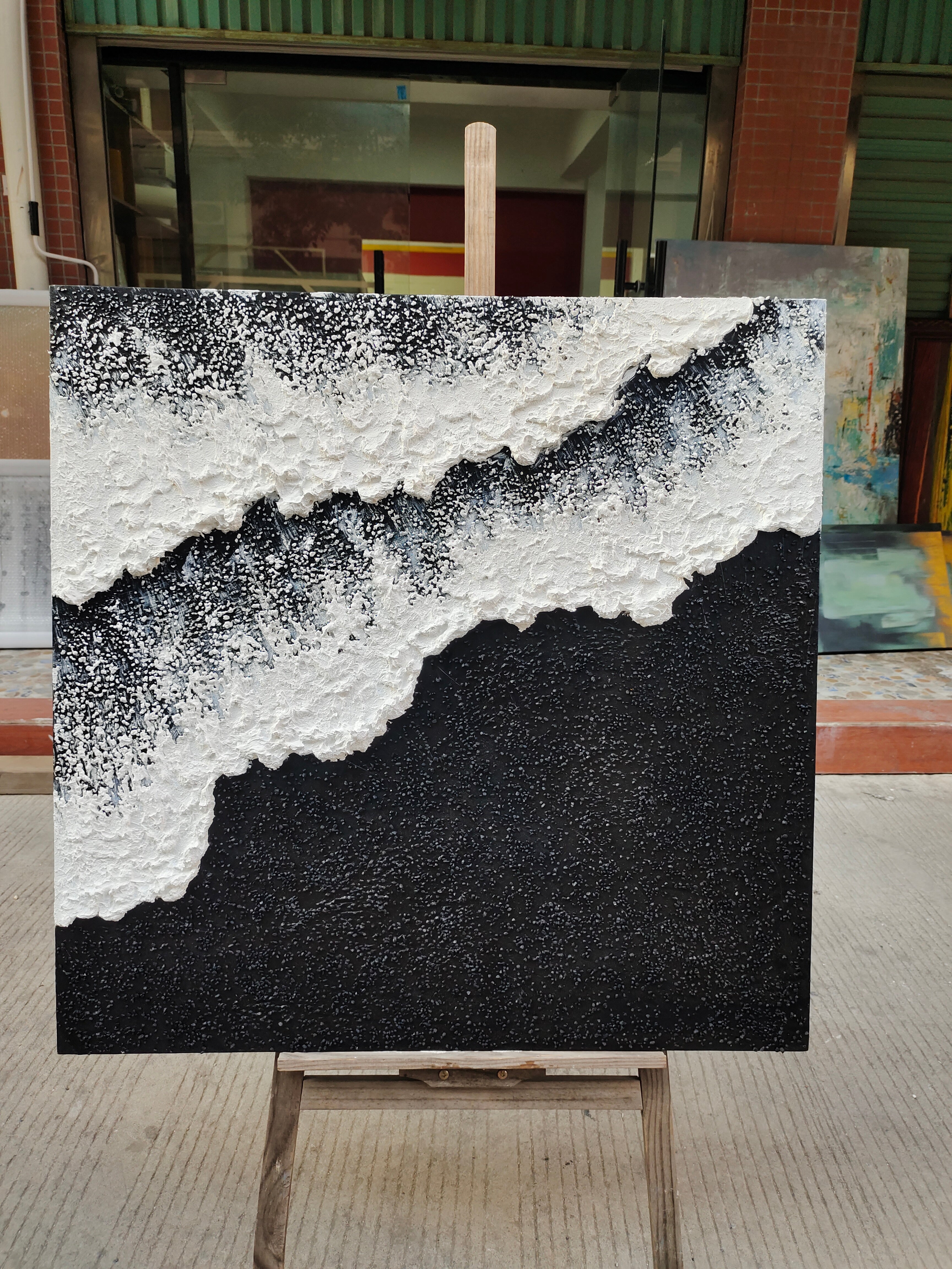 Plaster Art Texture Painting SG067 - Neutralighting