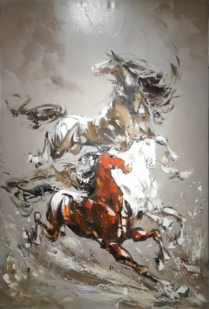 Wall Art Vertical Hyperrealism Galloping