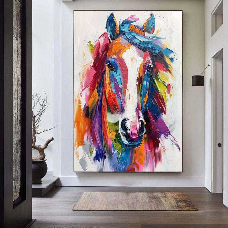 Colorful Horse Painting