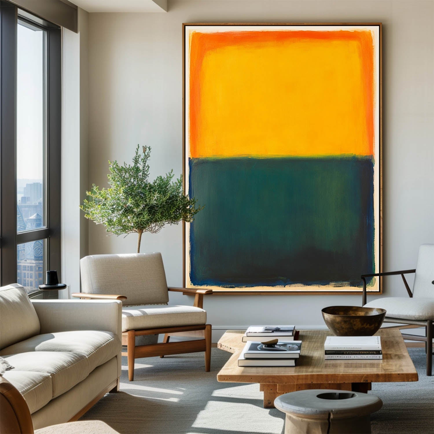 Rothko Inspired Color Block Canvas Wall Art