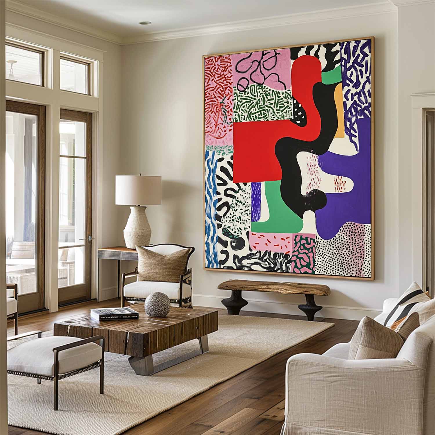 Modern Abstract Painting ABAV562 - Neutralighting
