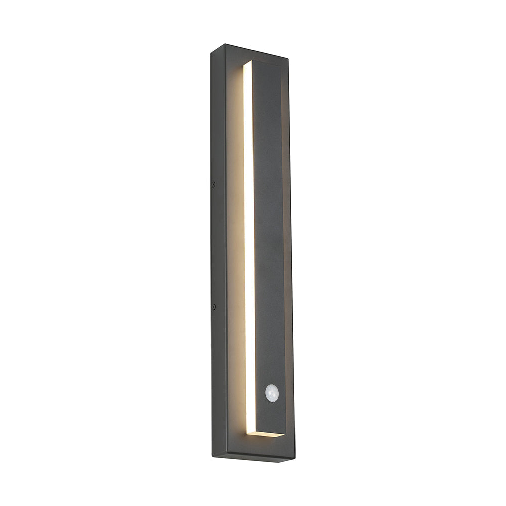 Kasso Modern Square Metal Outdoor Wall Lamp, Dark/Gray Bronze - Neutralighting