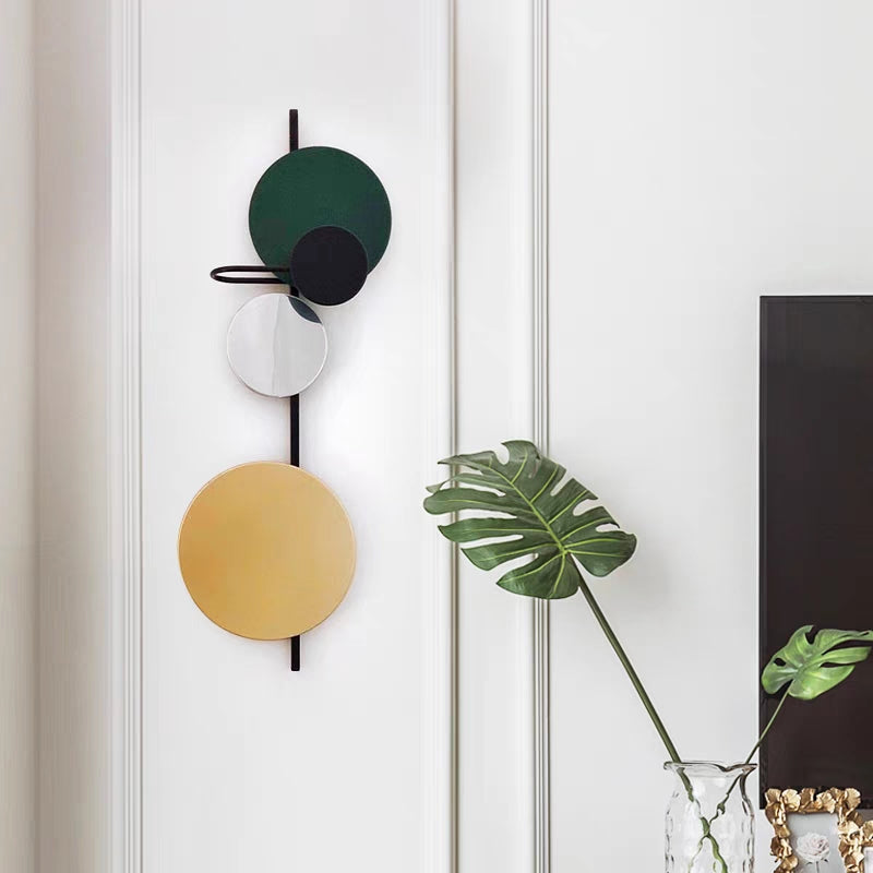 Aira Modern Art Deco Circular Colorful Metal Wall Lamp - Neutralighting