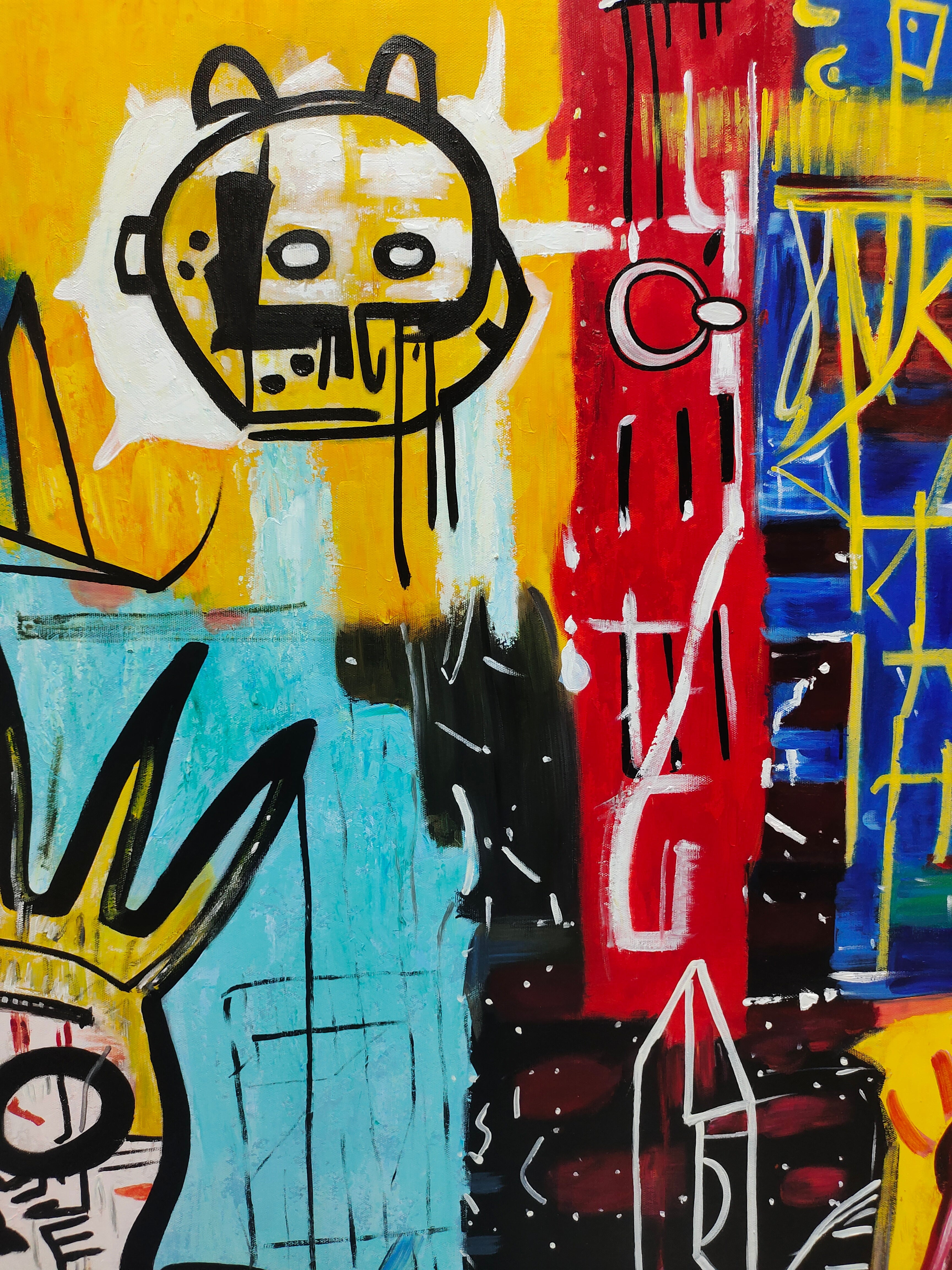 Skull Abstract Graffiti Art