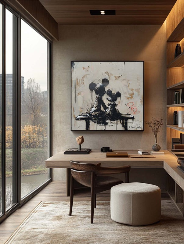 Wall Art Cartoon Mouse Silhouette Cartoon