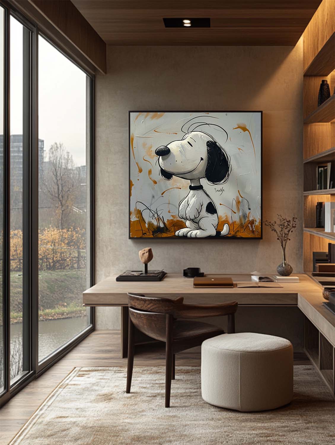 Snoopy Abstract Graffiti Art - Letslighting