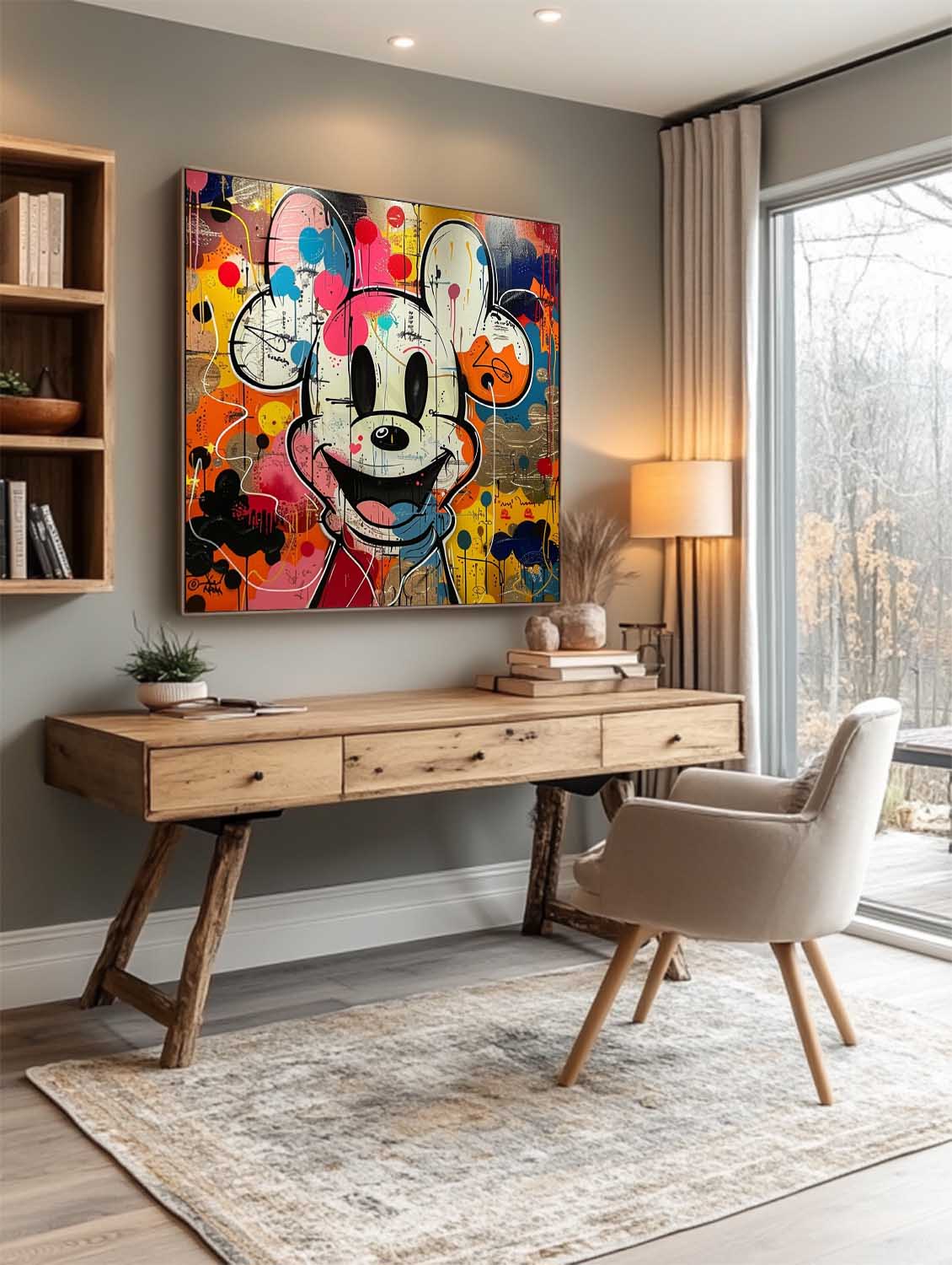 Mickey Abstract Graffiti Art - Letslighting