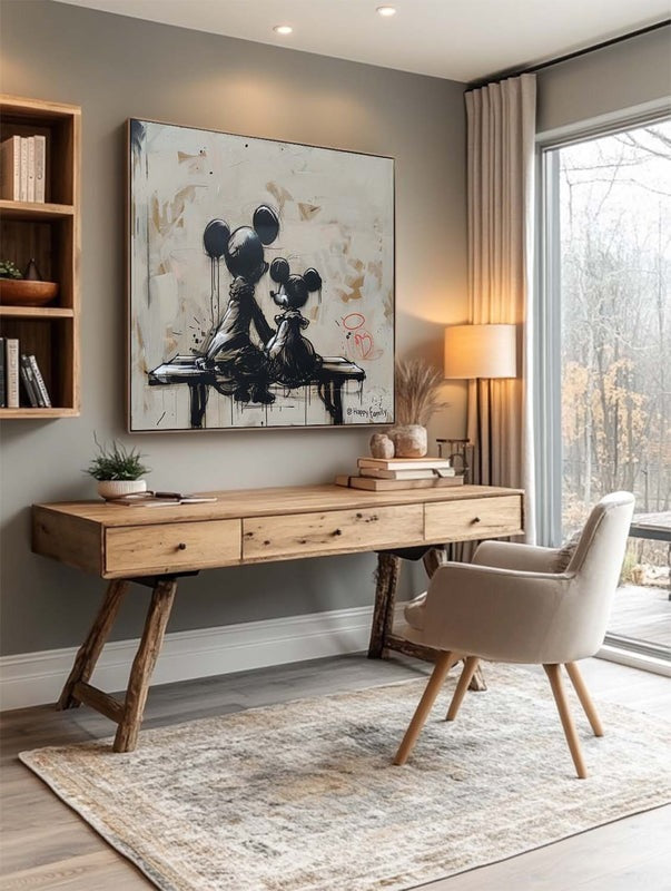 Wall Art Cartoon Mouse Silhouette Cartoon