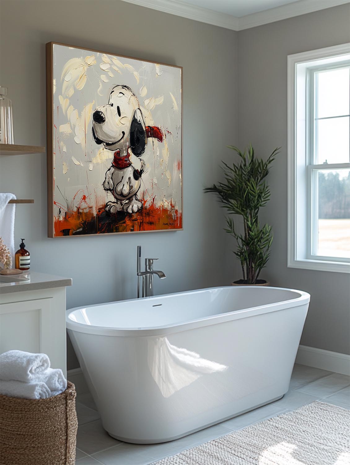 Wall Art Abstract Graffiti Cartoon Romantic