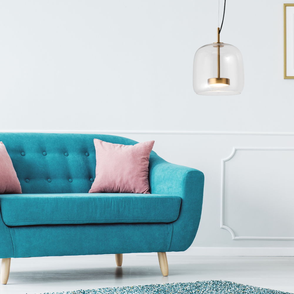 June Morden Glass Pendant Light Clear/Smoky/Amber - Neutralighting