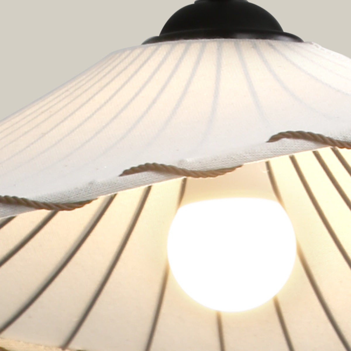 Ritta Boho Decorative LED Pendant Light Yellow Fabric Bedroom Restaurant - Neutralighting