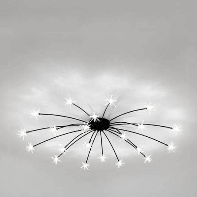Arisha Art Deco Starry Flush Mount Ceiling Light - Neutralighting