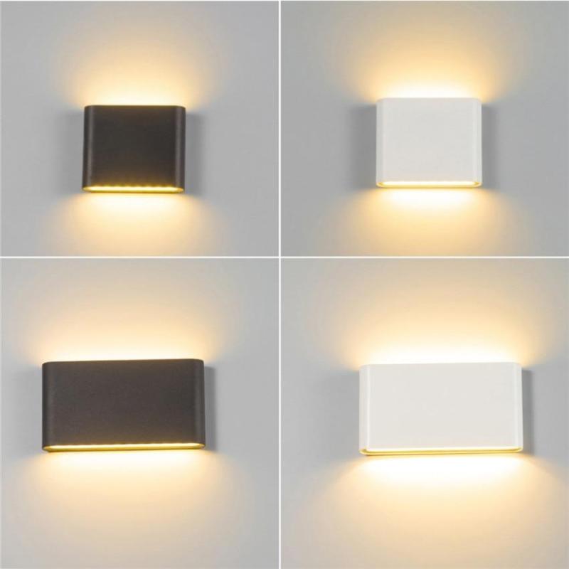 Bastro Modern Rectagulart Waterproof Outdoor Wall Lamp, Black/White - Neutralighting