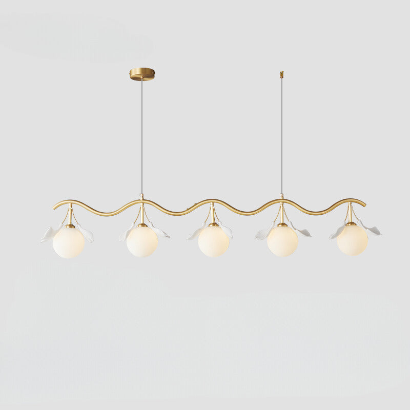 Olivia Luxury Minimalist Chandelier Creative Leaf Glass Living Room - Neutralighting