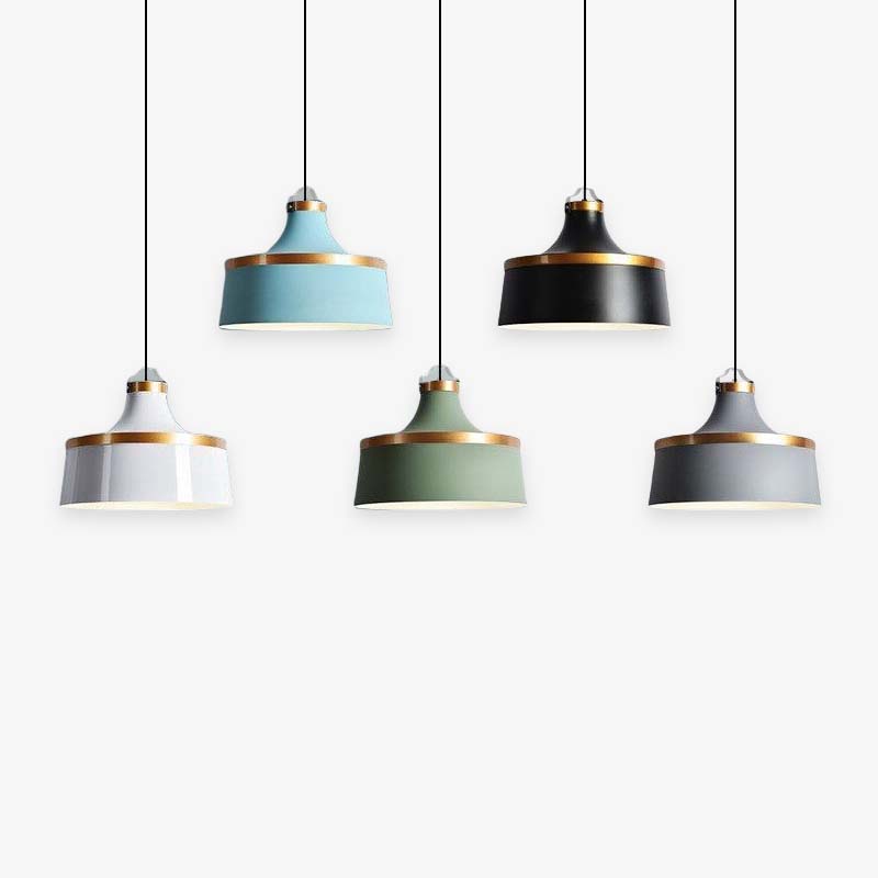 Valentina Modern Colorful Single Pendant Light, Metal Shade - Neutralighting