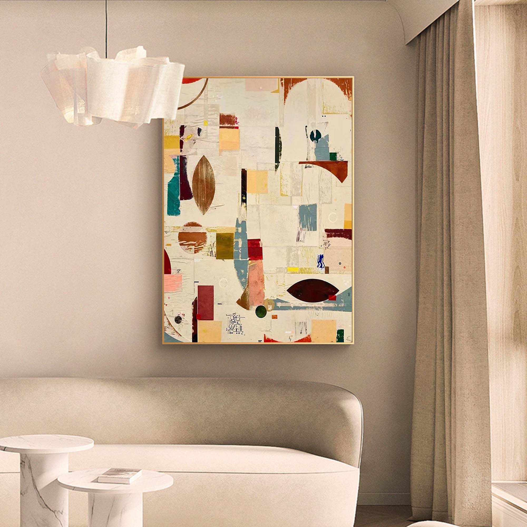 Wall Art Geometric Lyrical Abstract Pattern