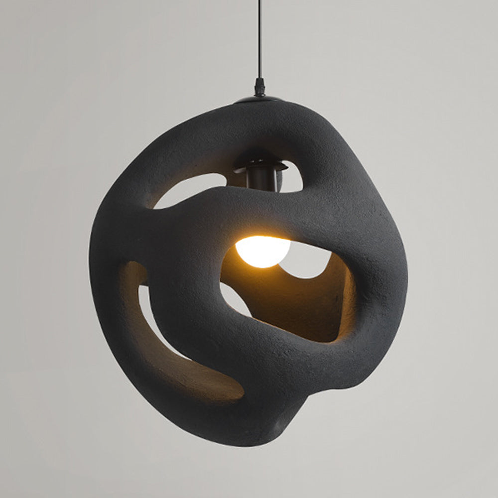 Avi Modern Metal/Resin White/Black Pendant Light - Neutralighting