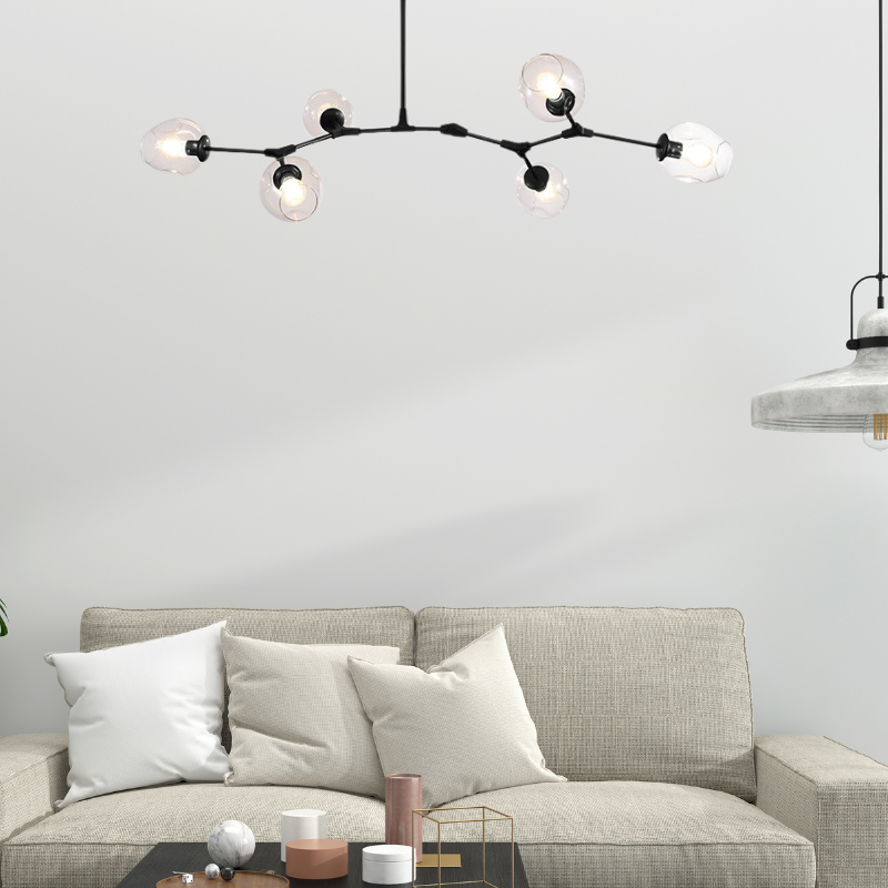 Kirae Nordic Modern Glass Pendant Light Clear Bubble - Neutralighting