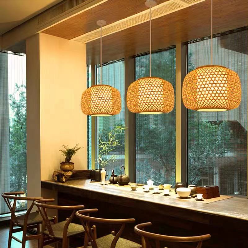 Ritta Natural Rattan Bamboo Pendant Light Lighting - Neutralighting