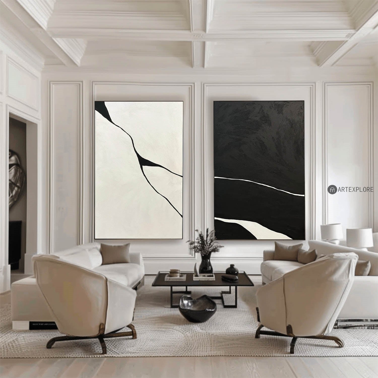 Set of 2 Abstract Art