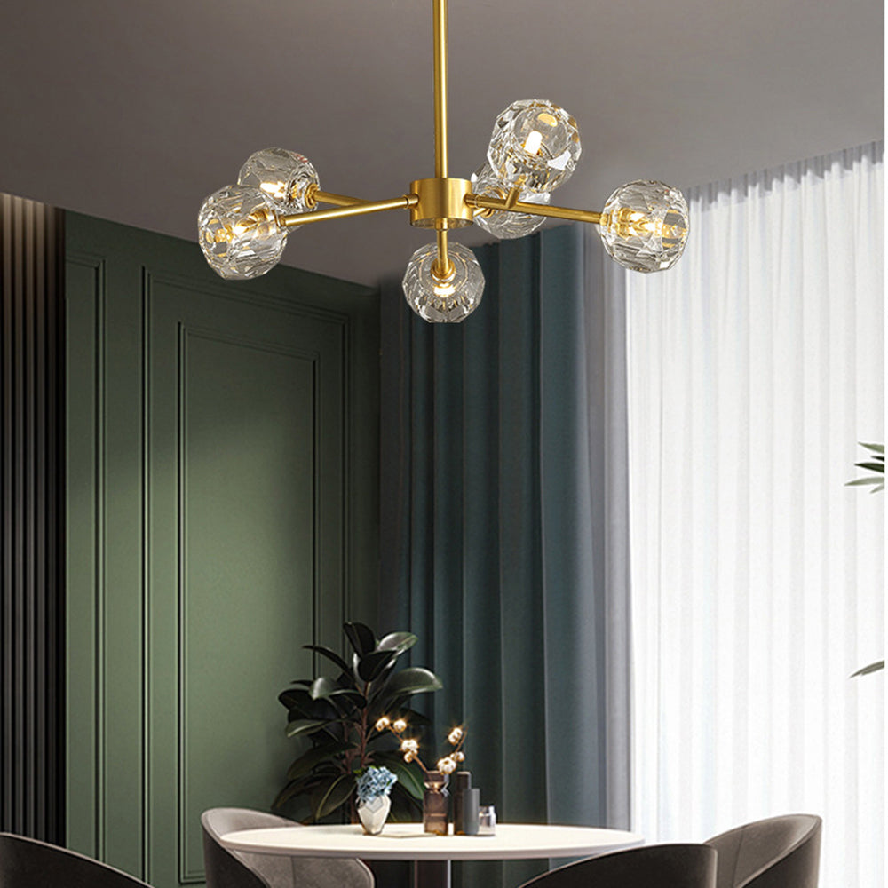 Valentina Modern Blown Metal Pendant Light, Gold - Neutralighting