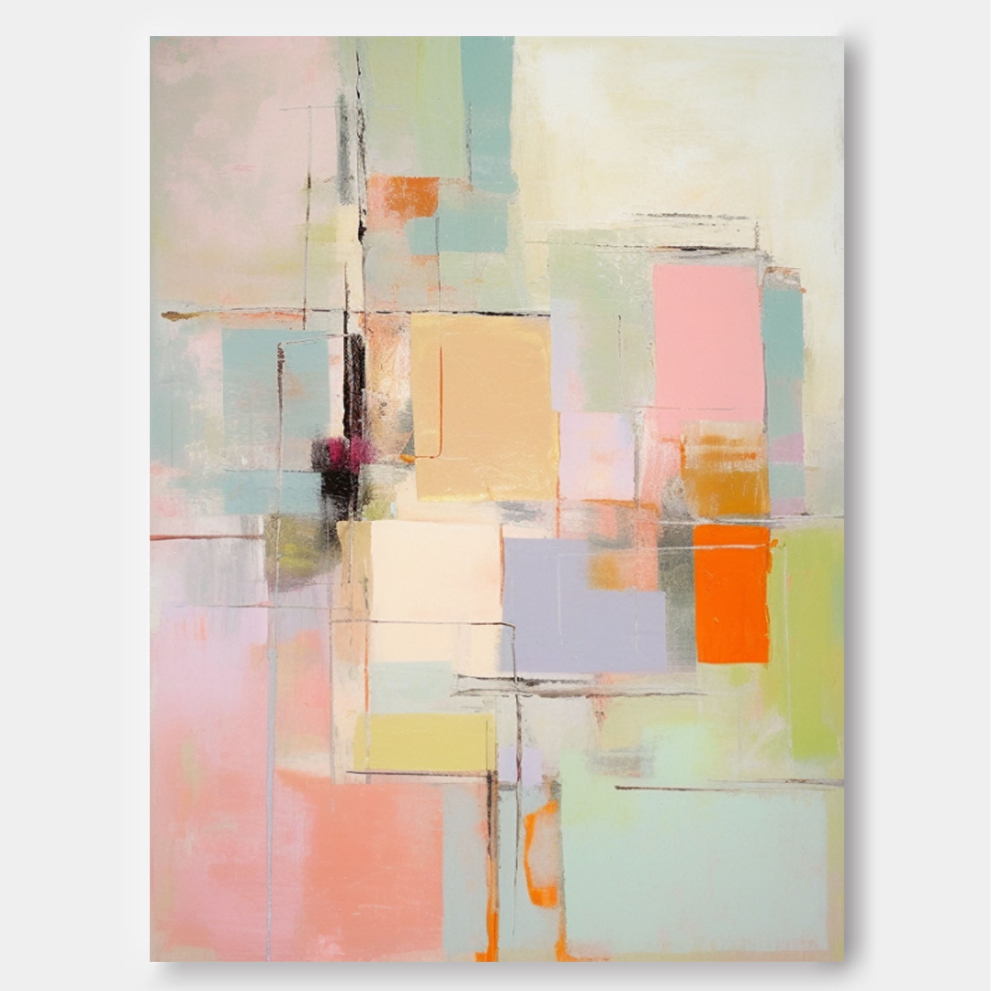 Wall Art Playful Abstract Elegant Pastel