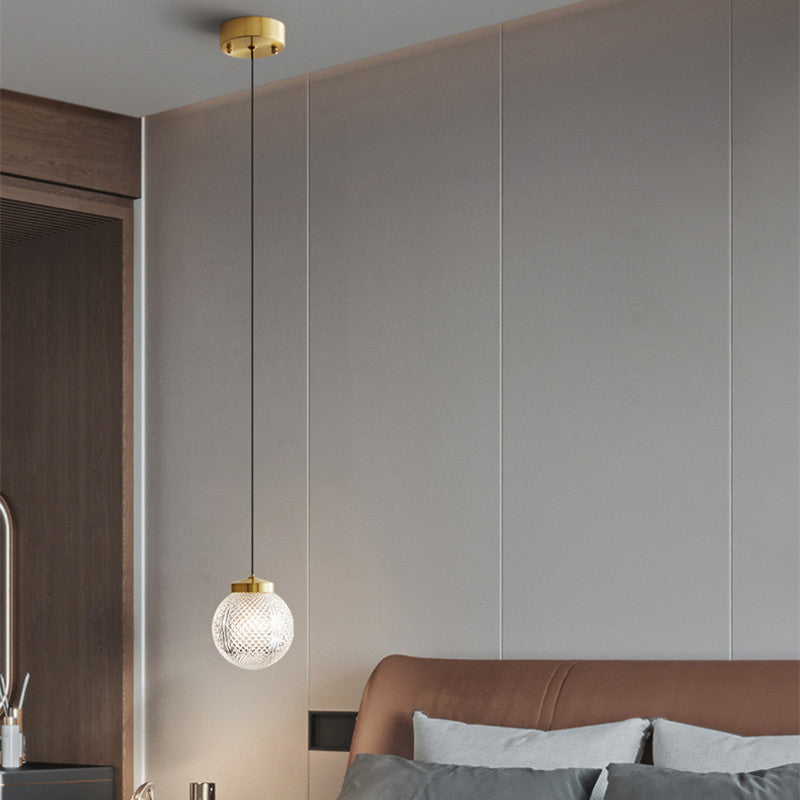 Arisha Modern Circle Glass Pendant Light for Bedroom & Hotel - Neutralighting
