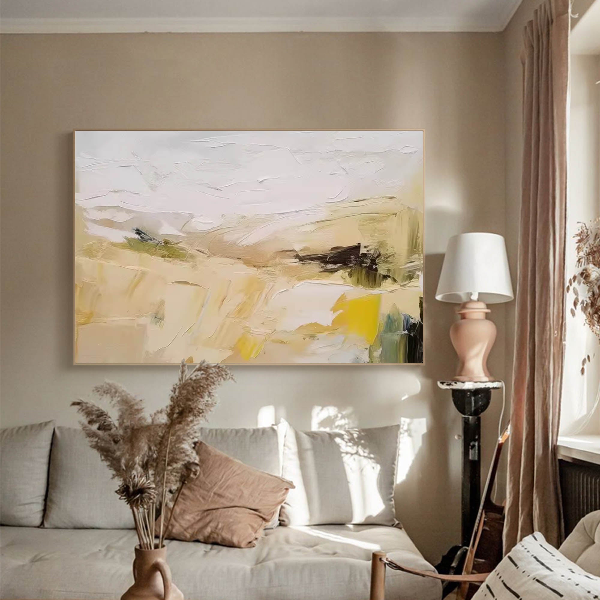 Abstract Canvas Art AB069 - Neutralighting