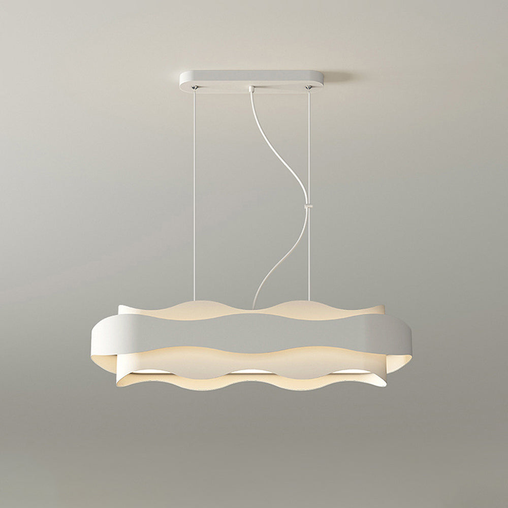 Arisha Art Deco Flower Shape Pendant Light, White - Neutralighting