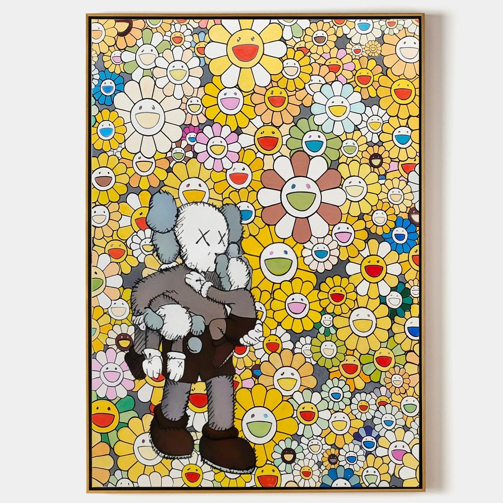 Wall Art Vertical Pop Art Cartoon Character Scene Vibrant