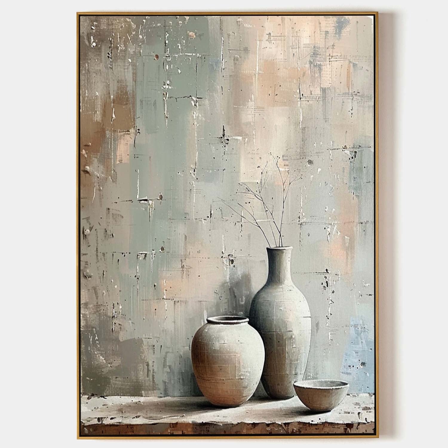 Wall Art Wabi Sabi Ceramic Trio Still Life