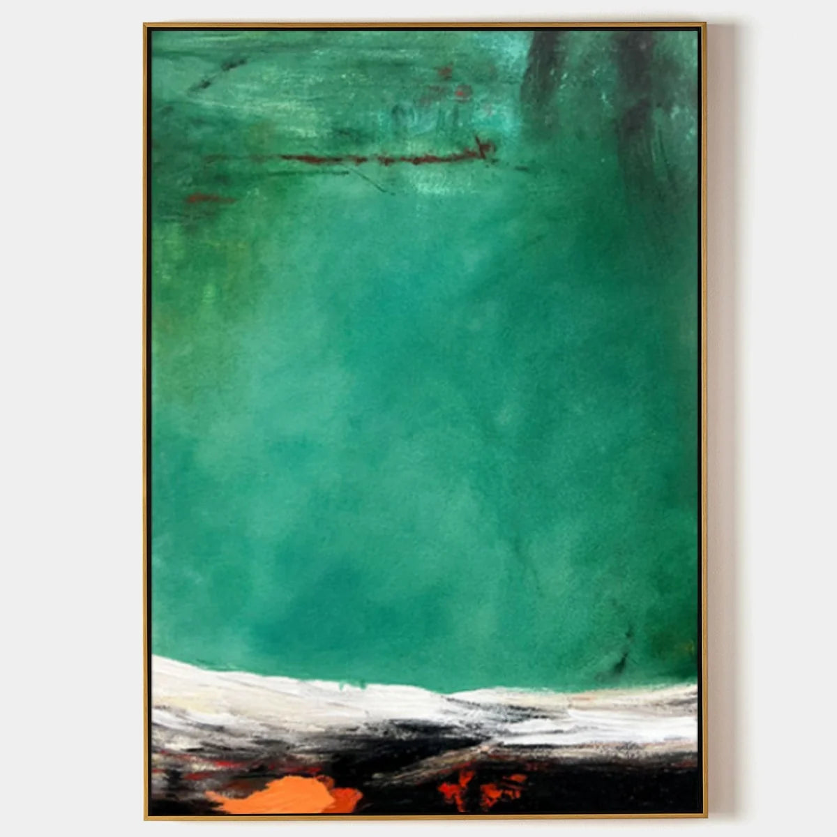 Emerald Horizon Abstract Painting