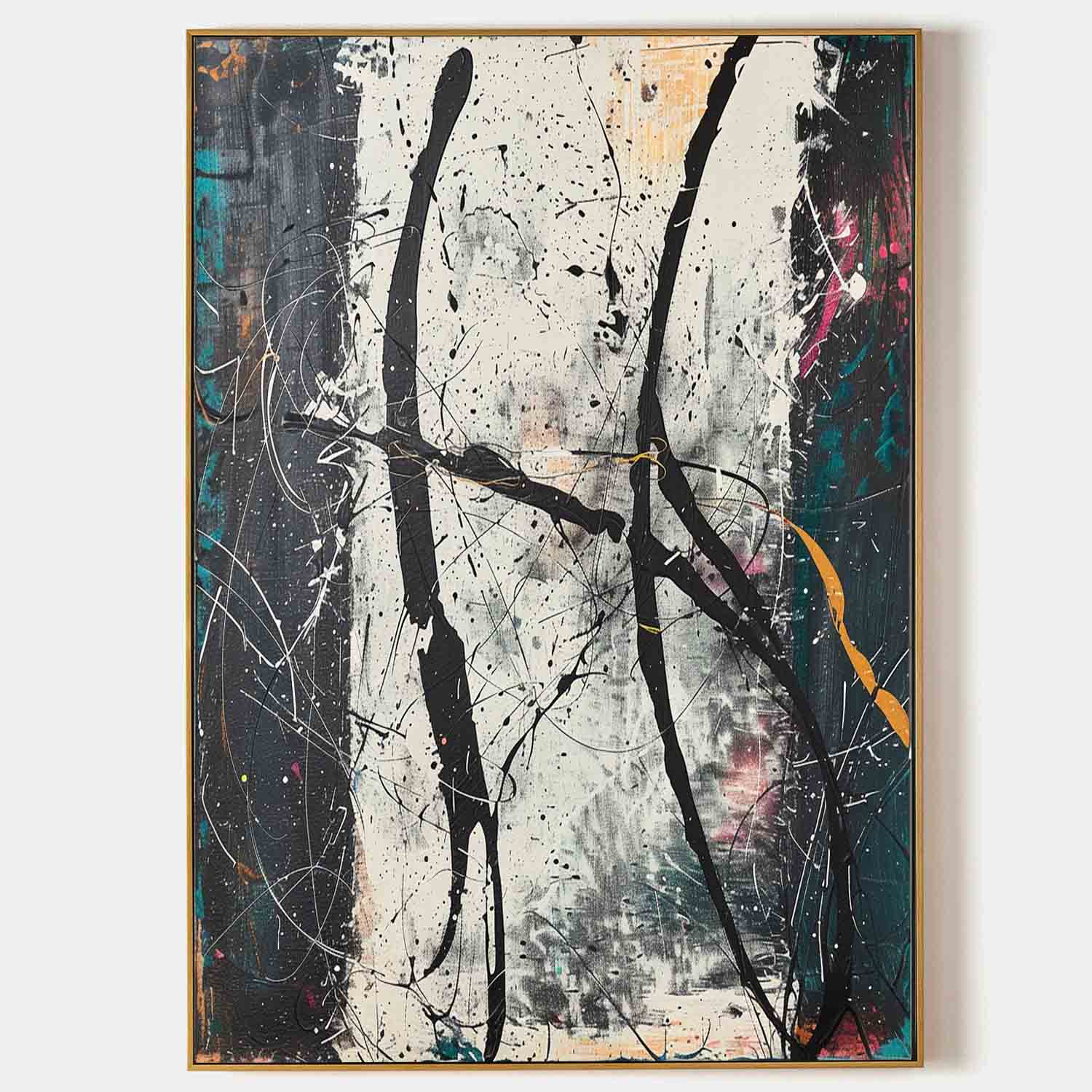 Wall Art Abstract Expressionism Energetic Modern
