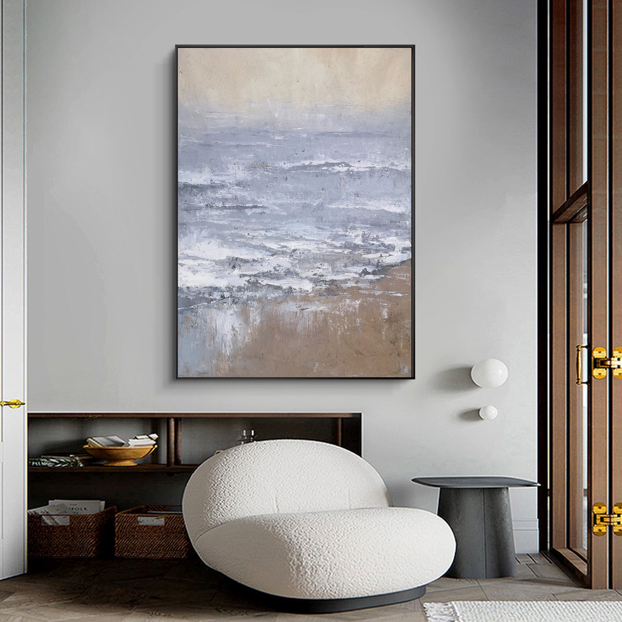 Seaside Abstract Painting ABSV04 - Neutralighting