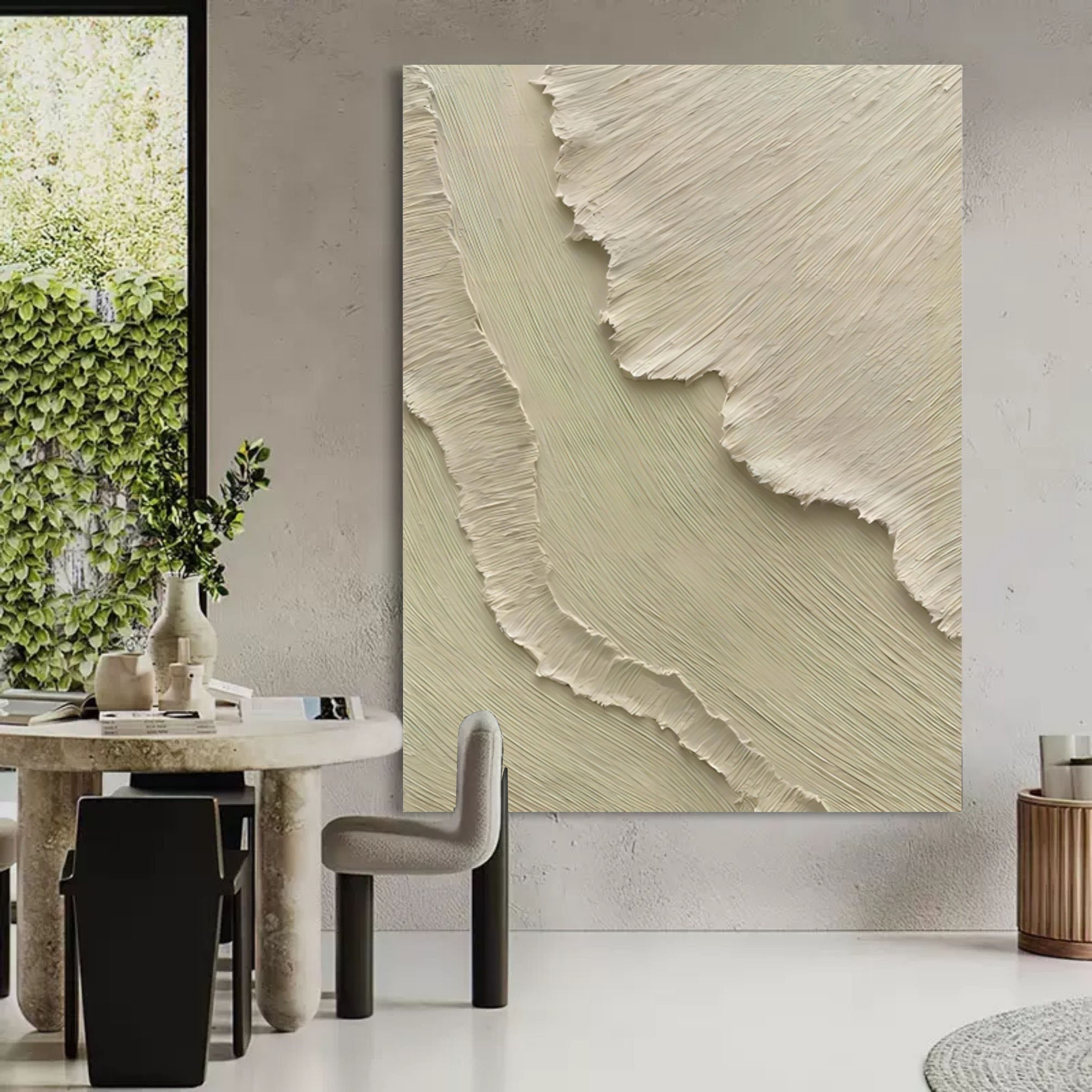 Plaster Art Texture Painting SG004 - Neutralighting