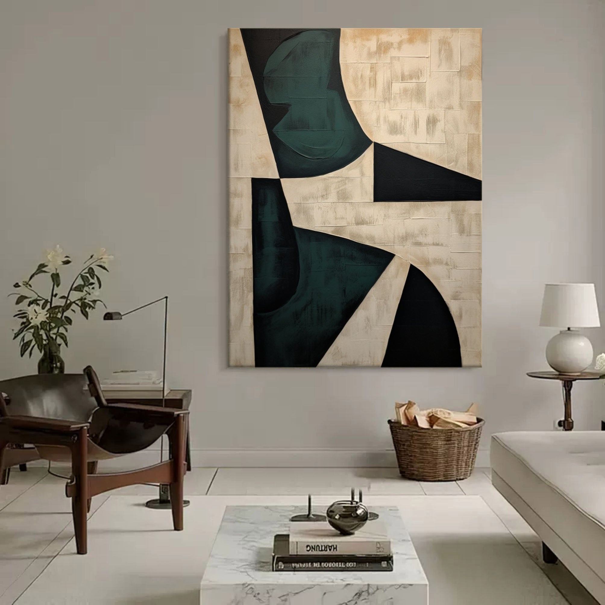 Wall Art Wabi-Sabi Geometric Minimalist Serene