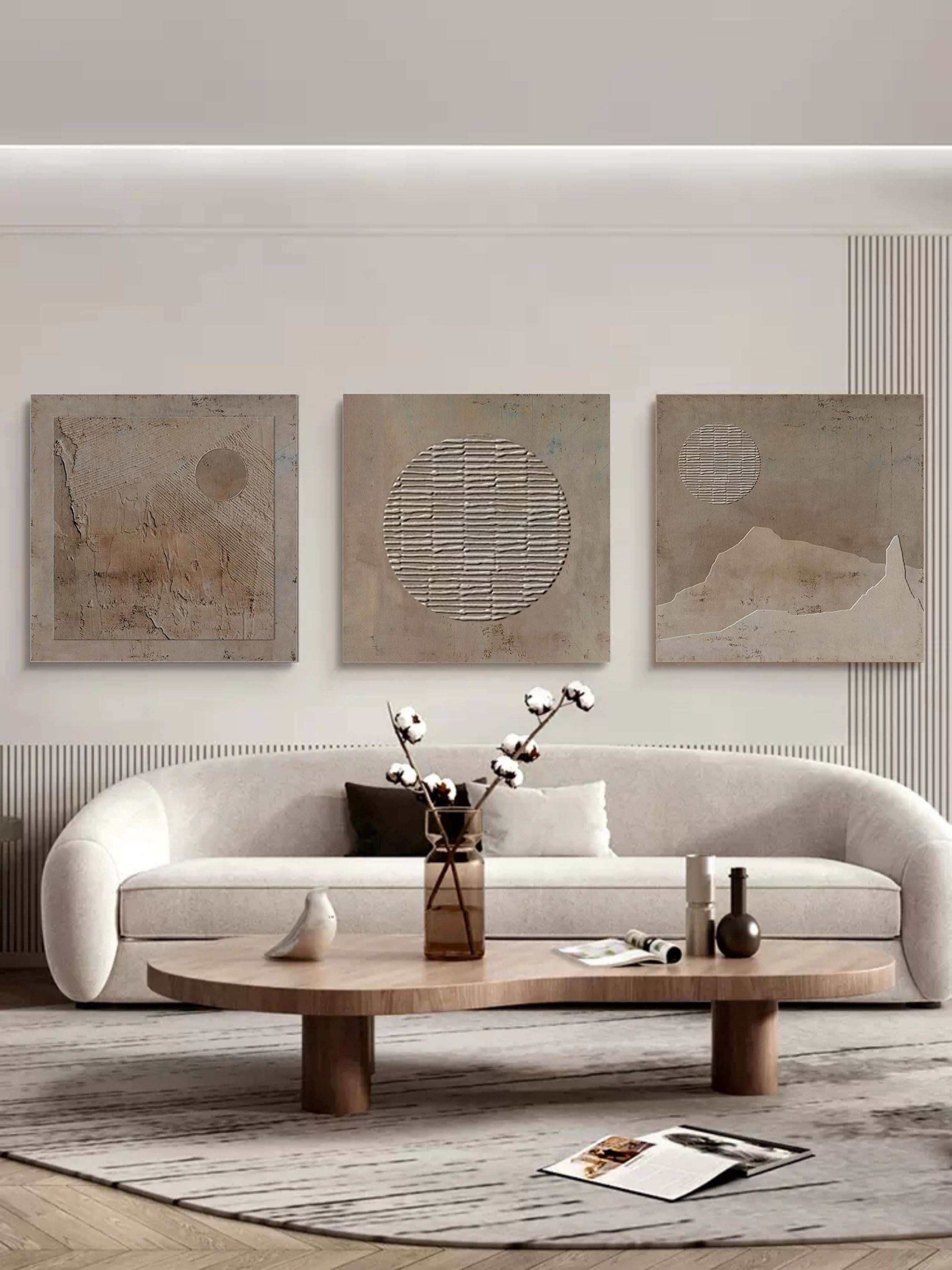 Abstract Painting Set Of 3 SP062 - Neutralighting