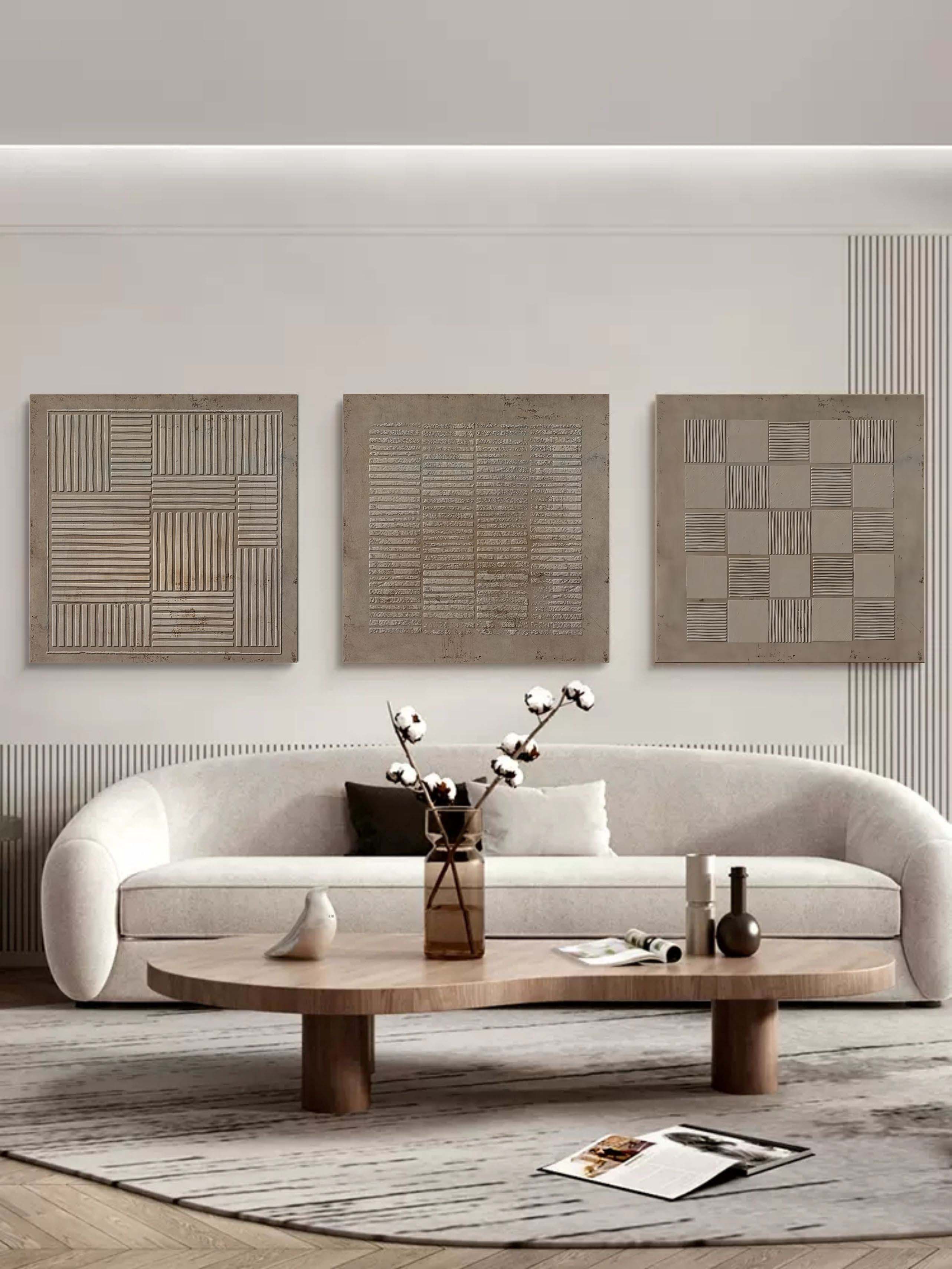 Abstract Painting Set Of 3 SP060 - Neutralighting